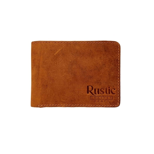 Premium Leather Bifold Wallet for Men – Elegant Design with 4 Credit