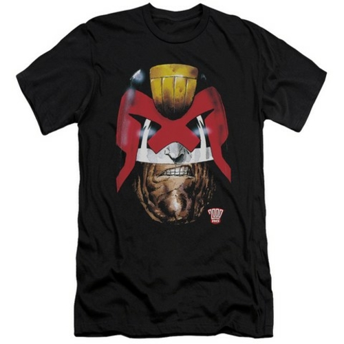 Trevco Judge Dredd-Dredds Head Short Sleeve Adult 30-1 Tee- Black - 2X