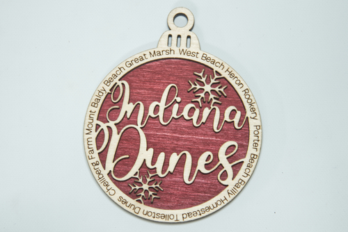 Main Indiana Dunes National Park Christmas Ornament image