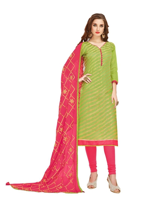 Generic Women's Banarasi Jacquard Salwar Material