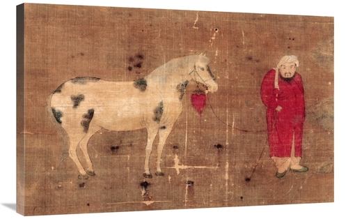 Global Gallery GCS-267447-36-142 36 in. Horse & Foreign Groom Art Prin