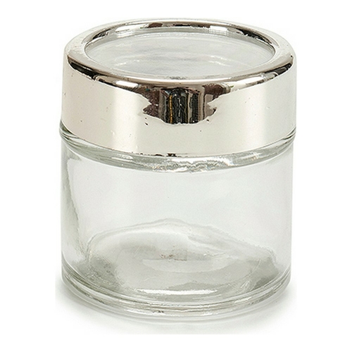 Glass Jar With lid Crystal Transparent Plastic (80 ml)