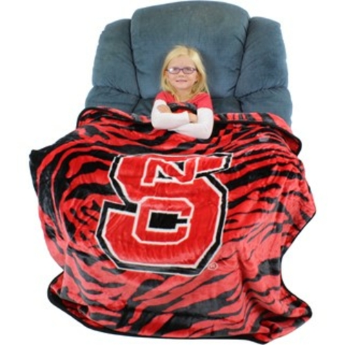 Collegecovers NCSTHSM North Carolina State Wolfpack Raschel Throw Blan