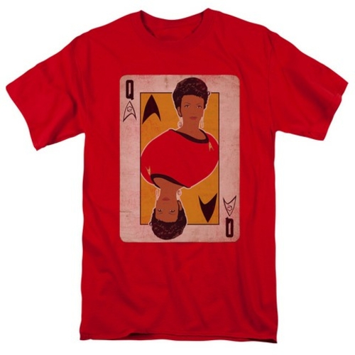 Trevco Star Trek-Tos Queen - Short Sleeve Adult 18-1 Tee - Red- 4X