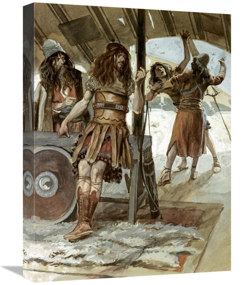 Global Gallery GCS-280268-22-142 22 in. David Causes An Aamalekite to 