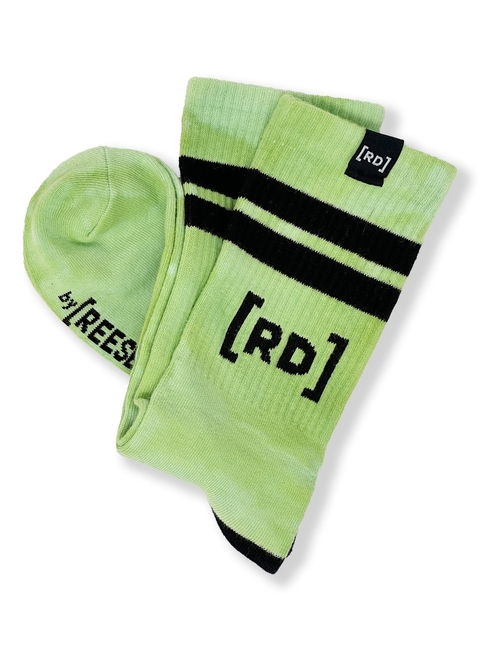 Striped Calf Socks - Green