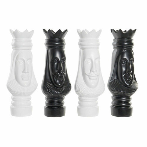 Decorative Figure DKD Home Decor Black White 13 x 13 x 40 cm Chess
