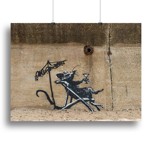Banksy Great British Spraycation Canvas Print or Poster