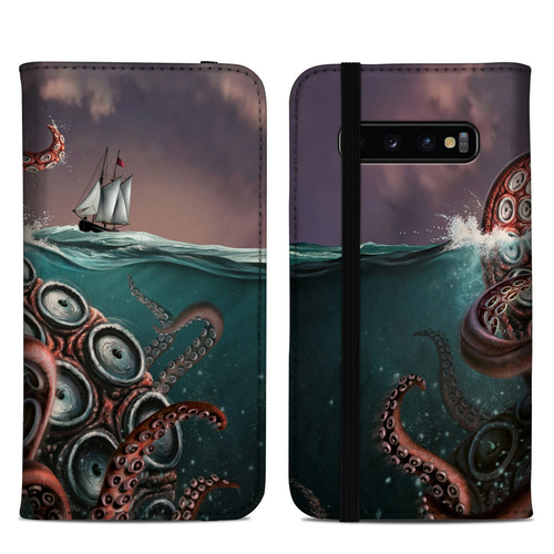DecalGirl SGS10PFC-KRAKEN Samsung Galaxy S10 Plus Folio Case - Kraken