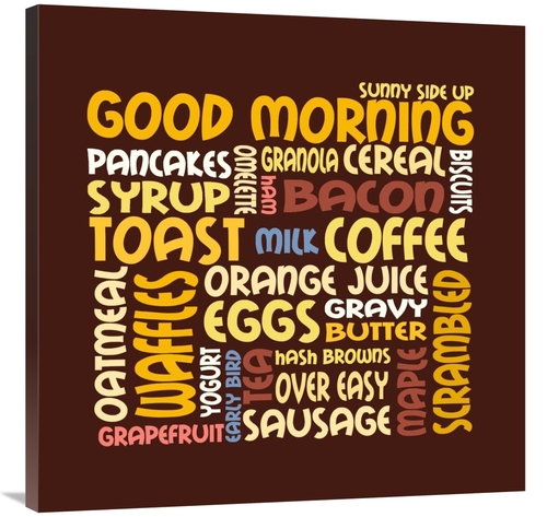 Global Gallery GCS-388371-3636-142 36 x 36 in. Mealtime - Breakfast Ar