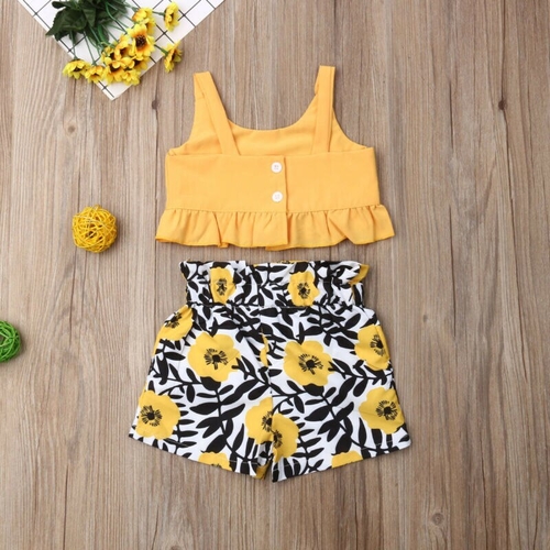 2Pcs Summer Toddler Kid Baby Girl Clothes Boho