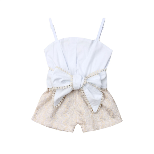Infant Kid Baby Girl 1 4Y Summer Romper Lace Sling
