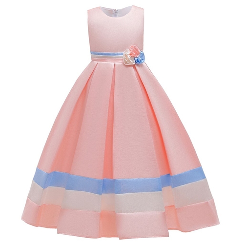 Color matching long section princess evening Kids