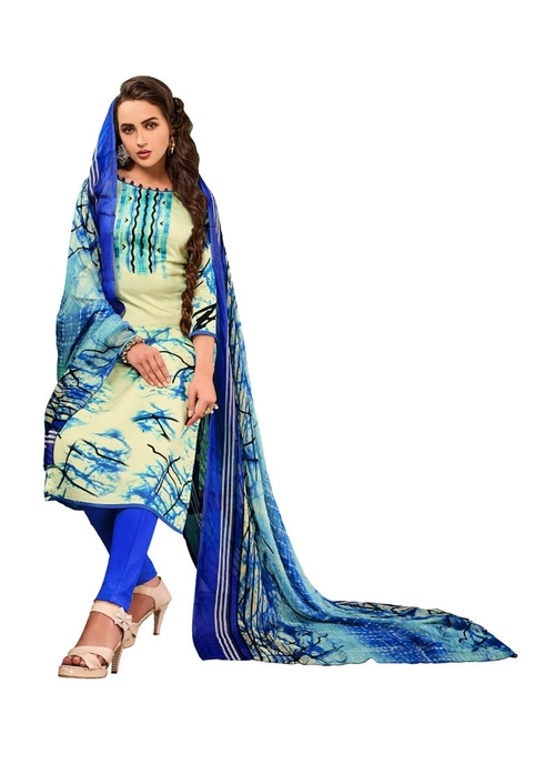 Generic Women's Cotton Salwar Material (Multi,