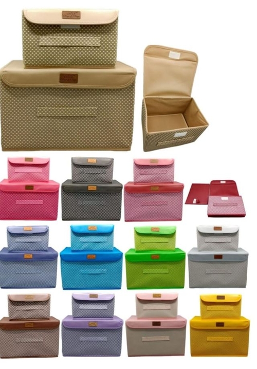 Set of 6 Foldable Storage Box Organizers