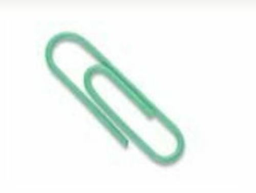 Baumgartens Vinyl Coated Paper Clips #1 Standard Size 500 Pack ASSORTE