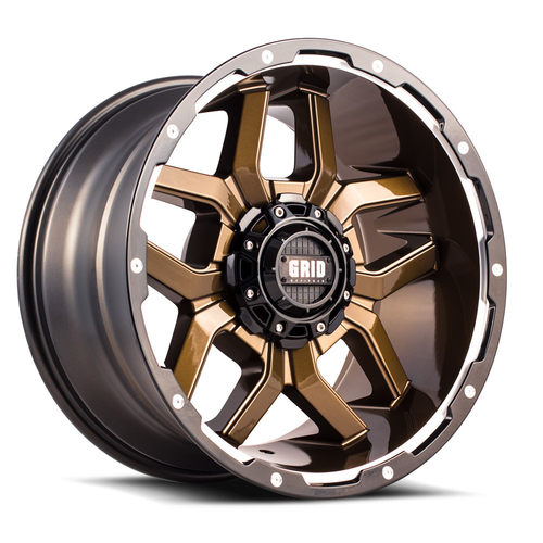 Grid Wheels 7189237A16 Gd07 18 x 9 6 x 139-6 x 135-12 in. Graphite Mil