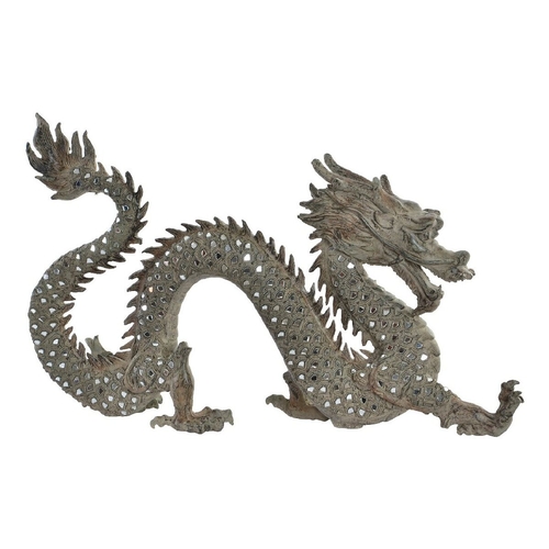 Decorative Figure DKD Home Decor Dragon Resin Crystal (52 x 13.5 x 31