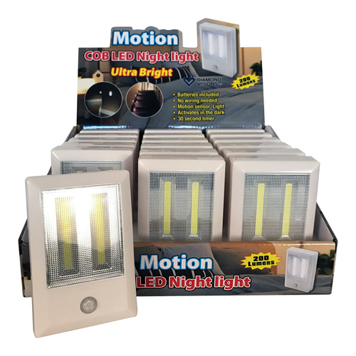 Diamond Visions 9605288 200 lumens Motion COB LED Night Light AA Batte