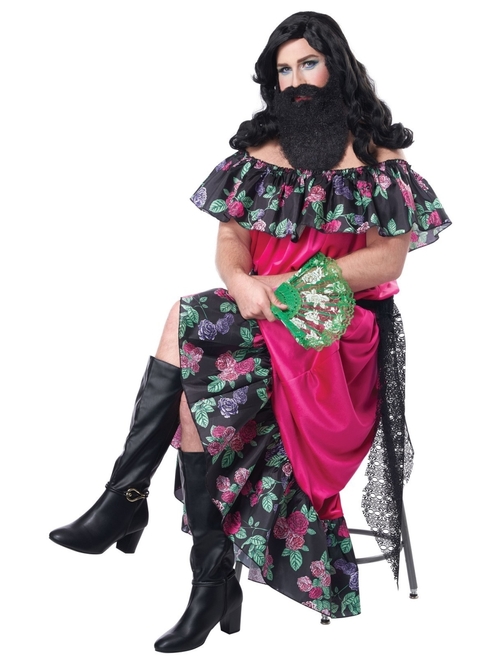 California Costume 641272 Adult The Bearded Lady Costume - Small & Med