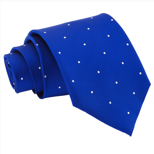 Pin Dot Classic Tie - Royal Blue