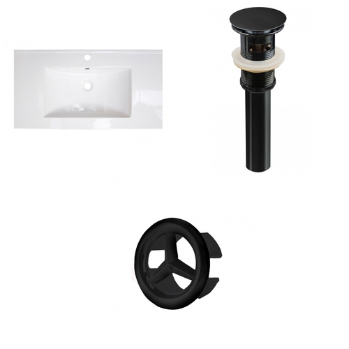 American Imaginations AI-21470 32 in. Rectangle Flair Series 1 Hole Ce