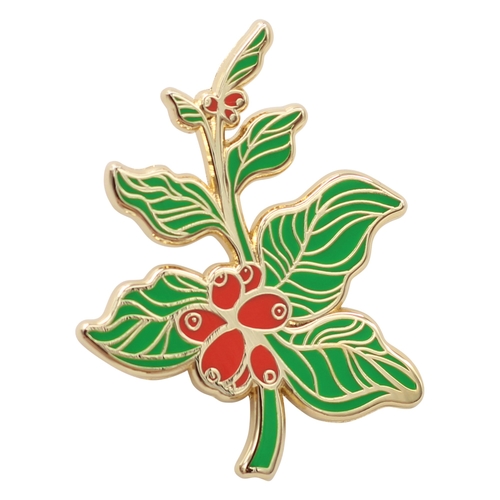 Coffee Berry – Coffee Branch Lapel Pin Enamel Pin 