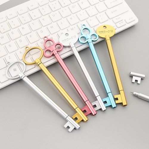 3 Pcs/lot Creative Gel Pen Retro Colorful Key
