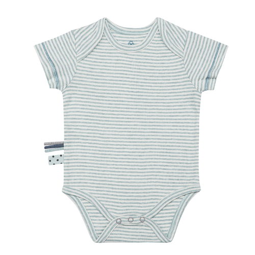 OrganicEra Organic S/S Bodysuit, Striped