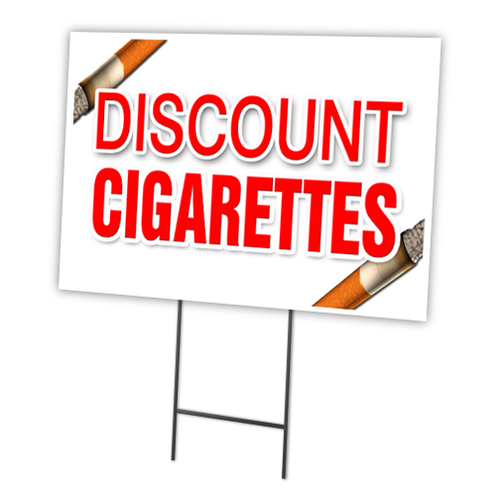 SignMission C-1216-DS-Discount Cigarettes 12 x 16 in. Discount Cigaret