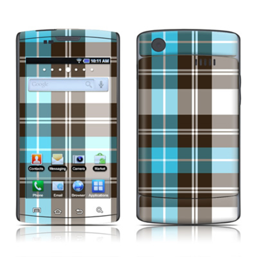 DecalGirl SCPV-PLAID-TUR Samsung Captivate Skin - Turquoise Plaid