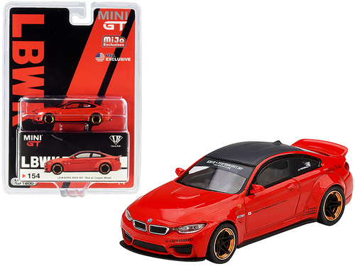 BMW M4 LB Works Red with Copper Wheels and Carbon Top Limited Edition