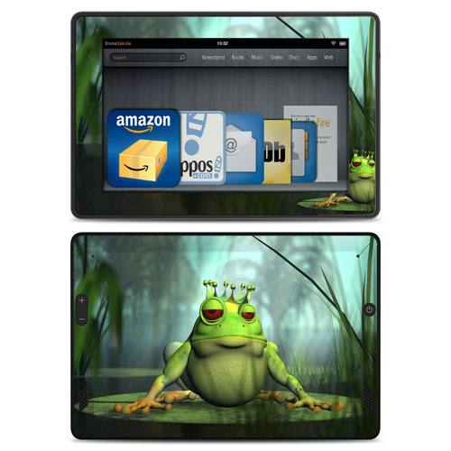 DecalGirl AKHD-FROGPRINCE Amazon Kindle Fire HD Skin - Frog Prince