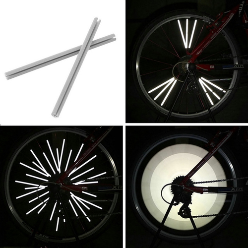 12pcs Reflective Mount Clip Tube Warning Strip