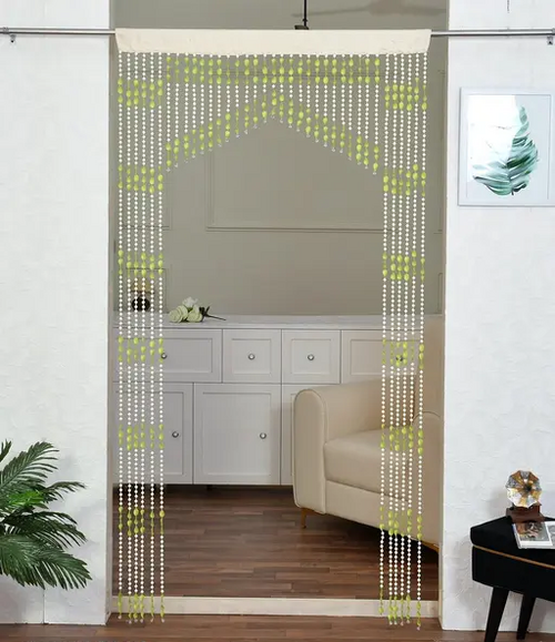 Polyvinyl Chloride Fancy Sparkling Striped Beads String Door Curtain