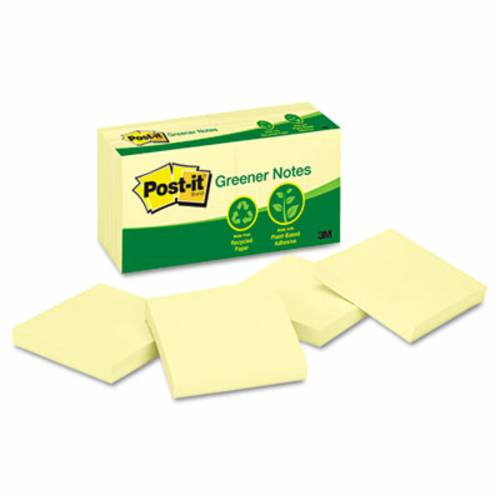 Sticky note Greener Notes 654-RP-YW Recycled Notes- 3 x 3- Canary Yell
