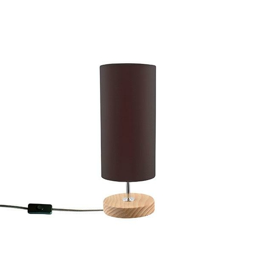 Round Base Wood Table Lamp