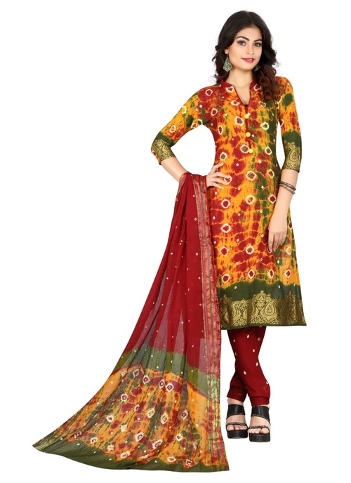 Generic Women's Cotton Salwar Material (Multi,