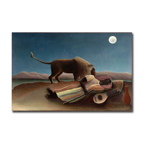 Artistic Home Gallery 1216Q835SAG The Sleeping Gypsy by Henri Rousseau