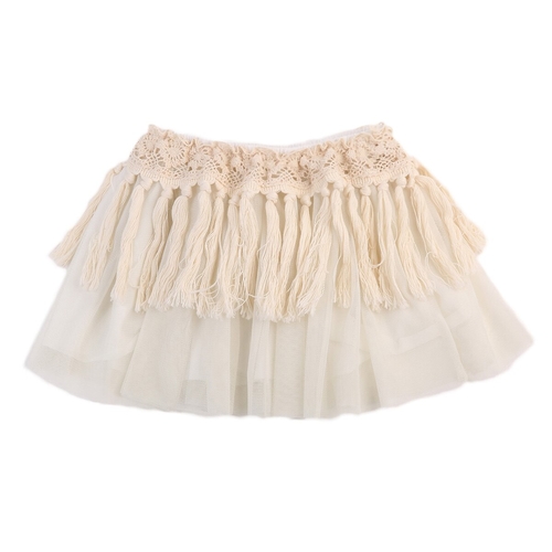 Cute Beige Tassels Newborn Toddler Baby Girls