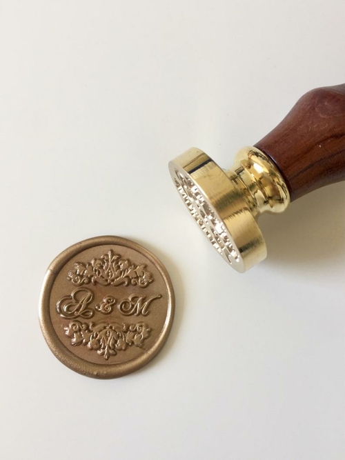 Wedding Wax Seal Stamp with initials