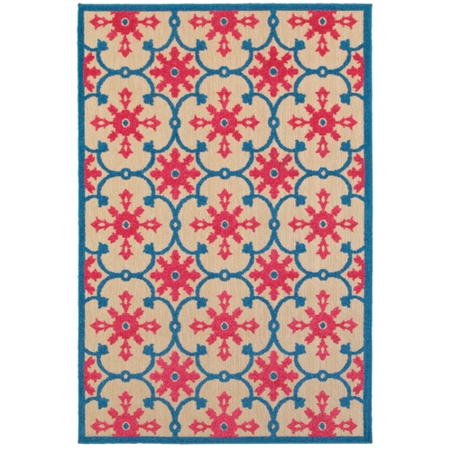 Oriental Weavers Cayman 190L9 10x13  Rectangle - Sand/ Pink-Polypropyl