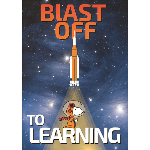 Eureka EU-837526 Snoopy Nasa Blast Off To Learning