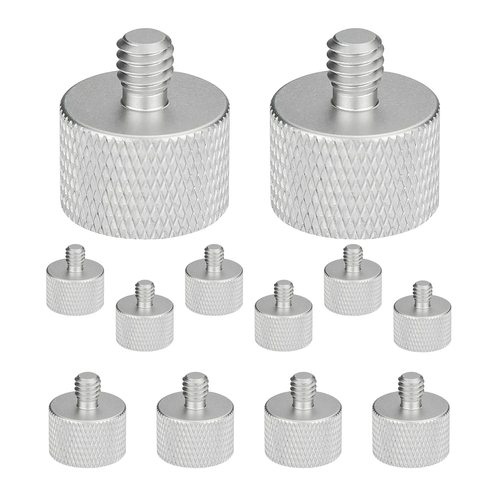 5 Core Mic Stand Adapter 12 Pieces 3/8 Male to 5/8 Female Screw Thread