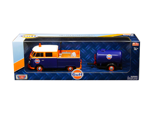 Volkswagen Service Pickup Truck with Plastic Oil Tank \Gulf Oil\" 1/24