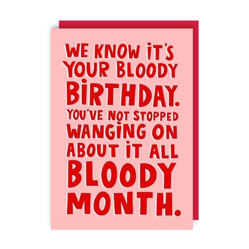 Funny Wanging Birthday Card (Pack of 6)