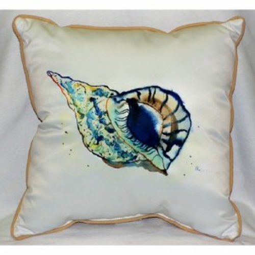 Betsy Drake ZP606 Betsys Shell Throw Pillow- 22 x 22 in.