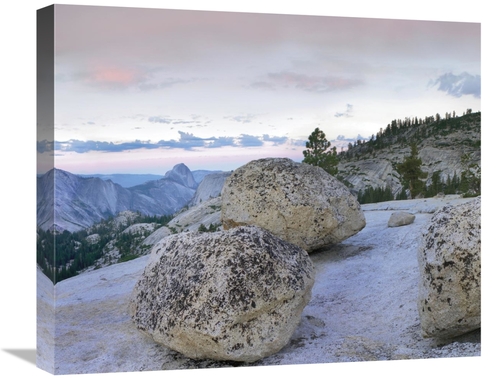 Global Gallery GCS-397038-22-142 22 in. Granite Boulders & Half Dome a