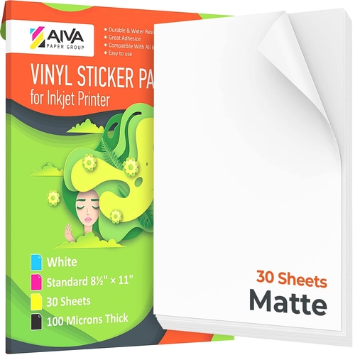 Printable Vinyl Sticker Paper  Waterproof Decal Paper for Inkjet