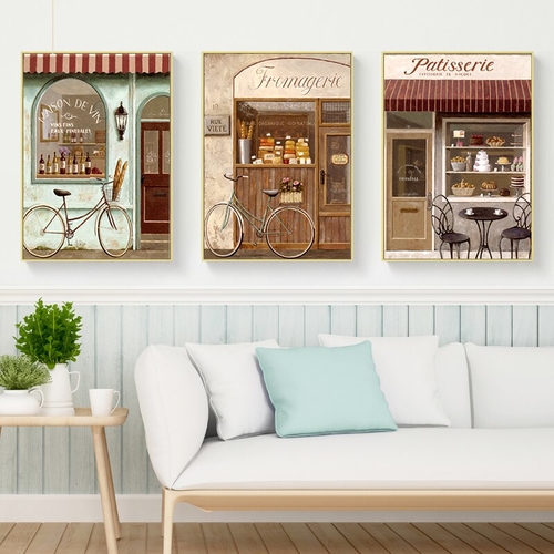 Nordic Decoration Street Landscape Wall